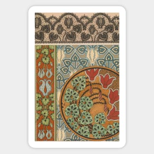 Vintage Flower Design Sticker